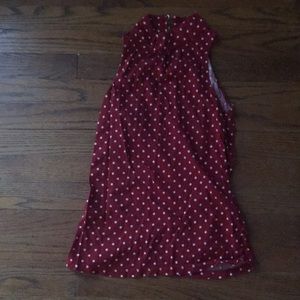 Red polka dot halter